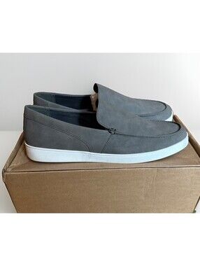 Men’s Amazon Essentials Gray Slip On Casual Loafers Sneakers Shoes Size 12